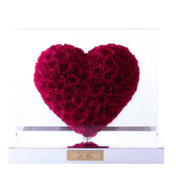 Preserved Rose - 3D Heart Shape (Rose Berry) - Le Fiori