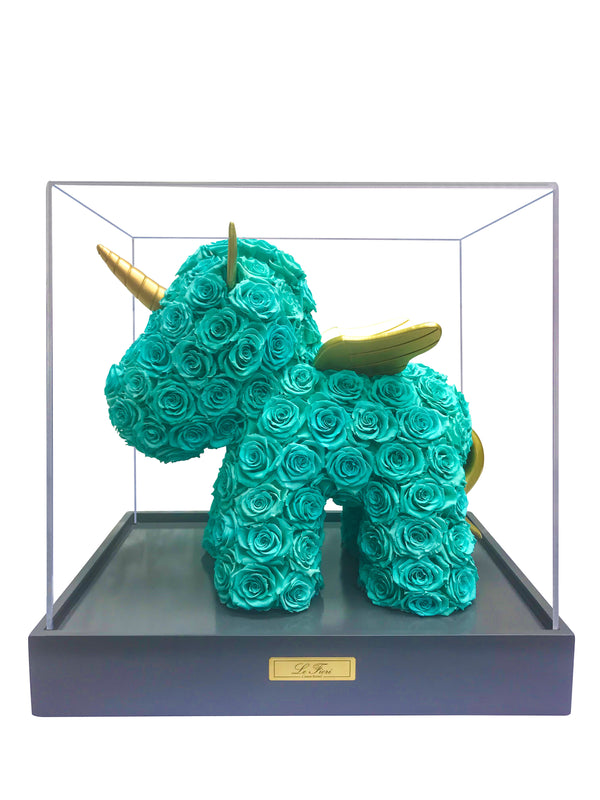 Preserved Rose Unicorn - Tiffany Blue Rose - Le Fiori