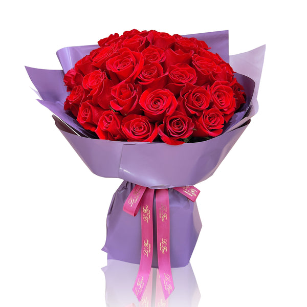 Fresh Flower Bouquet - Red Rose - Le Fiori