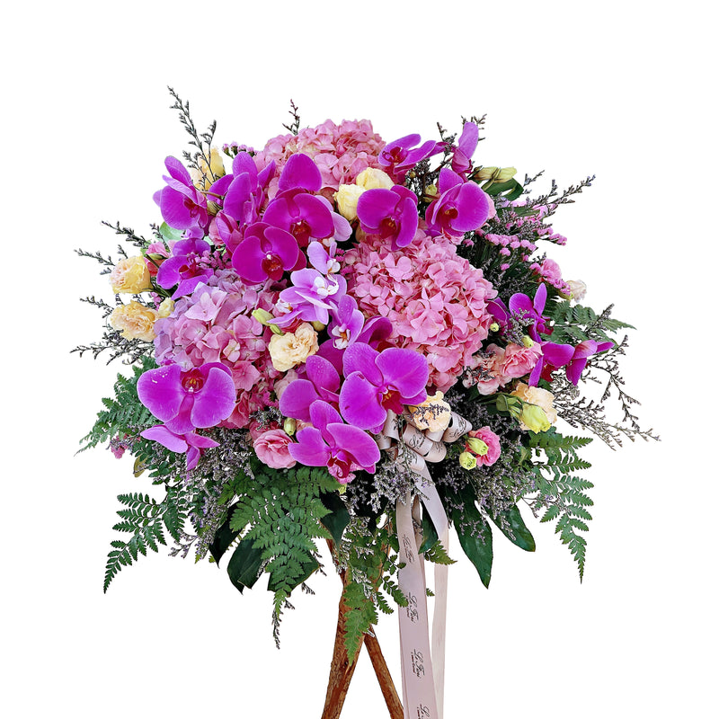 Fiori Occasion - Pink Hydrangea and Orchid - Le Fiori